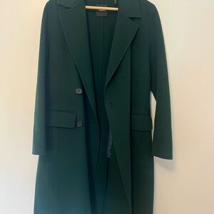 Theory Women's Forest Green Trench Coat